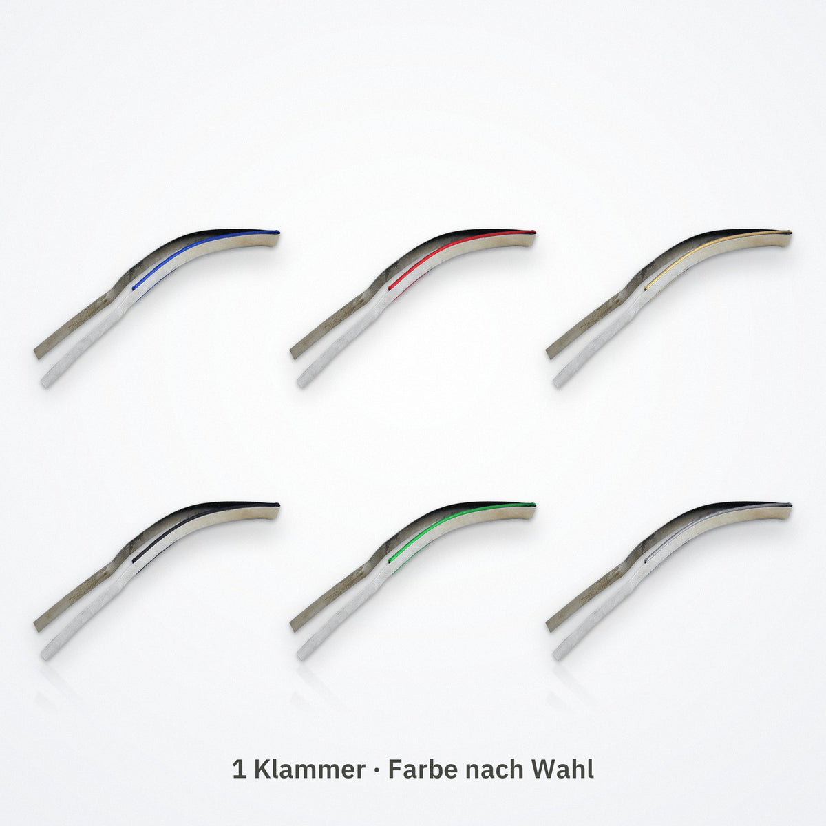 Delf Karten-Klammer – sechs Farben zur Wahl, du bekommst 1 Klammer in deiner Farbe